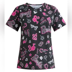 Barbie Women's Scrub Top